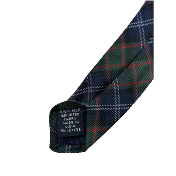 Tommy Hilfiger Men's Silk Tie Red with Navy Blue Stars 57.5" x‎ 3.5" - Picture 7 of 7